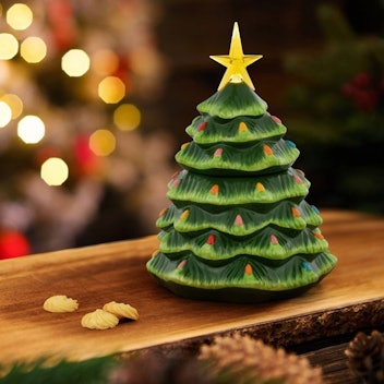 Mr. Christmas 13" Illuminated Nostalgic Tree Cookie Jar