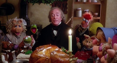 "The Muppet Show" Christmas episode, where all the characters are sitting around a table full of foo...