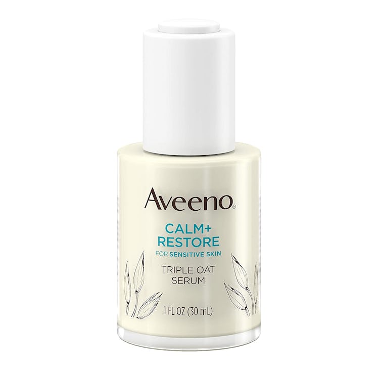 aveeno calm and restore triple oat serum for sensitive skin is the best calming serum to help get ri...