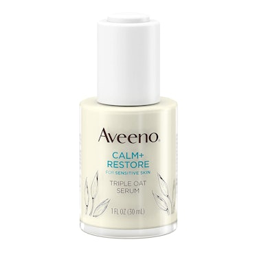 aveeno calm and restore triple oat serum for sensitive skin is the best calming serum to help get ri...