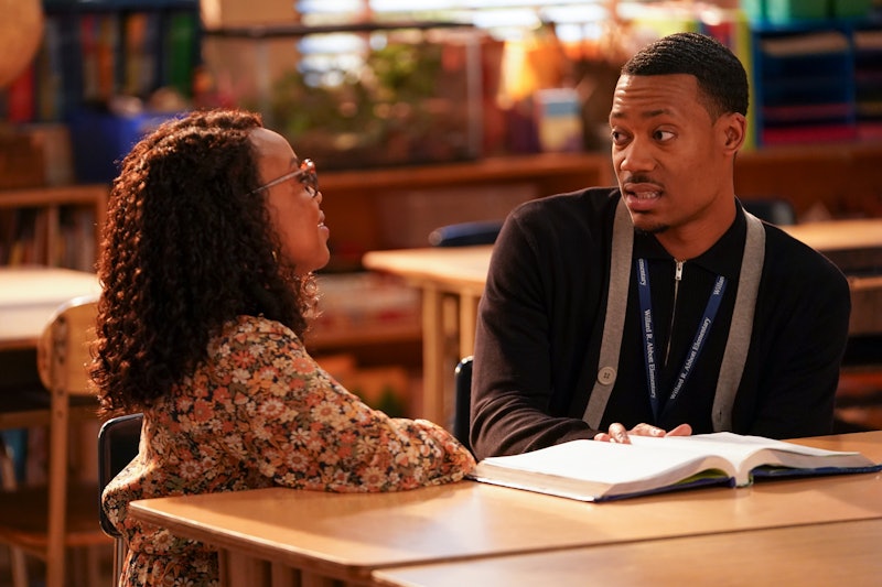 On the winter finale of 'Abbott Elementary,' Janine and Gregory got super close and personal — and T...
