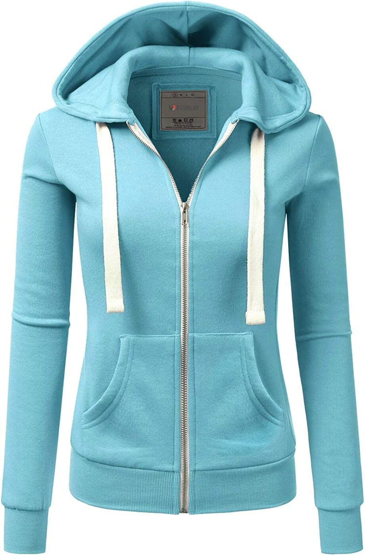 Doublju Lightweight Zip-Up Hoodie