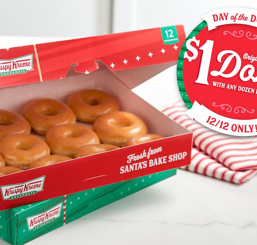 Krispy Kreme’s $1 dozen doughnuts deal for 2022 is so sweet.