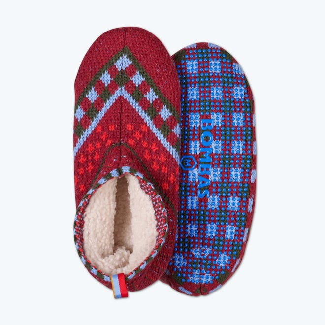 Sherpa Lined Gripper Slipper