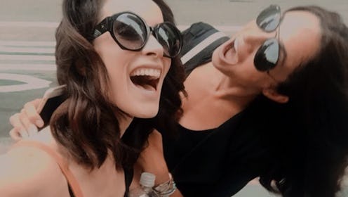 'Harry & Meghan' Netflix doc still: 'Suits' Co-Stars Abigail Spencer & Meghan Markle