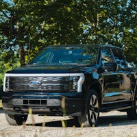 The electric Ford F-150 pickup truck