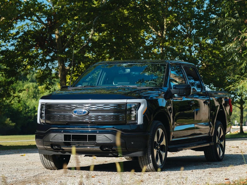 The electric Ford F-150 pickup truck