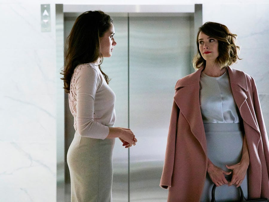 Meghan Markle and Abigail Spencer in &lsquo;Suits&rsquo;