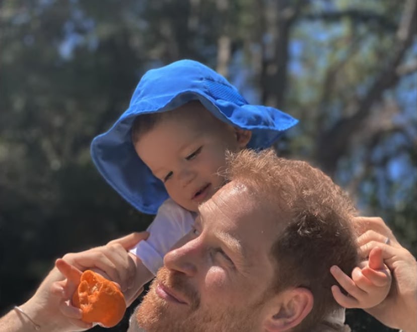 Archie on Prince Harry's shoulders in new Netflix documentary 'Harry & Meghan.'