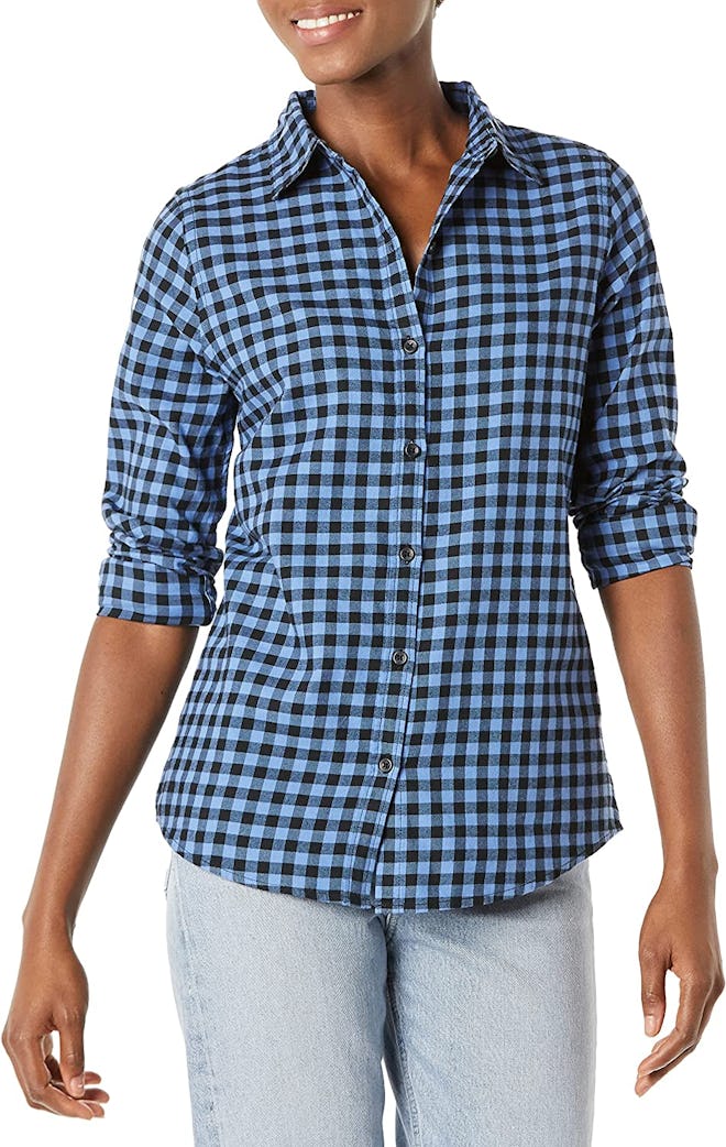 Amazon Essentials Lightweight Plaid Flannel Shirt