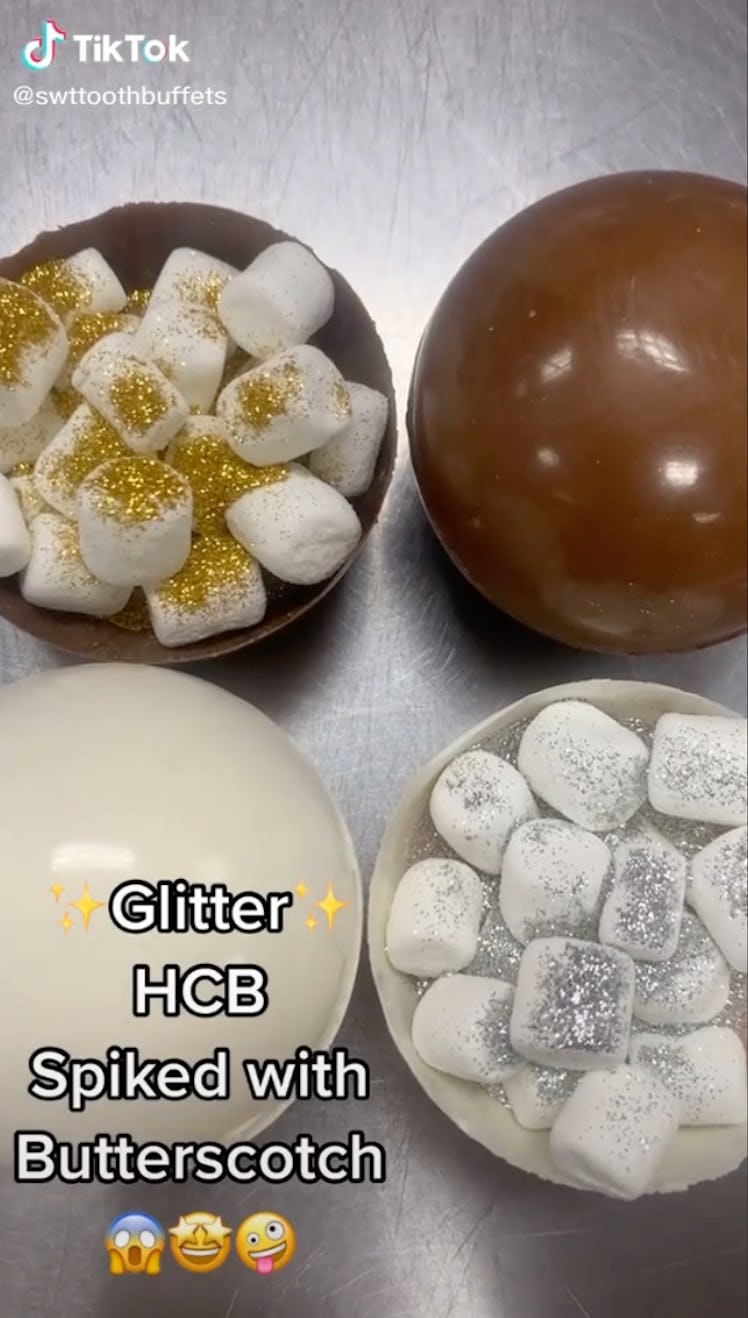 Glitter Hot Chocolate Bombs Is a Festive Hot Chocolate Bomb Recipe From TikTok.