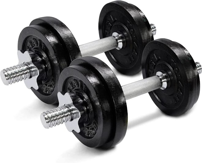 Yes4All Adjustable Cast Iron Dumbbell Sets