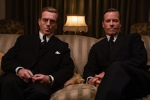 Damian Lewis and Guy Pearce in A Spy Among Friends. 