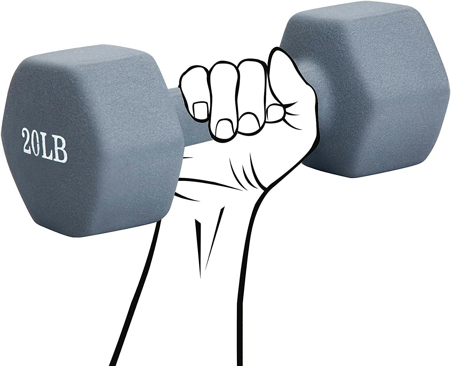 TopMade Neoprene Iron Dumbbells