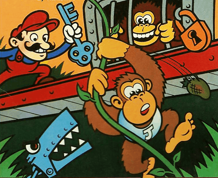 donkey kong jr atari cover art