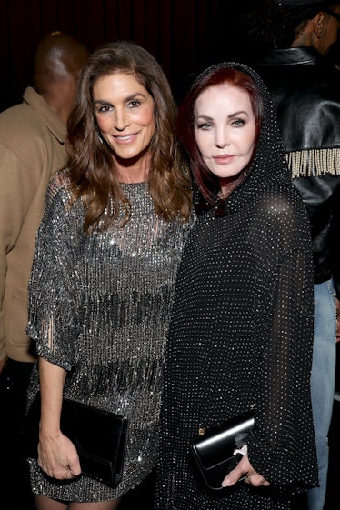 Cindy Crawford and Priscilla Presley attend Celine at The Wiltern on December 08, 2022 in Los Angele...