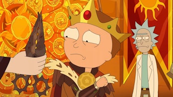 Morty is faced with ceremonial self-mutilation in order to become King of the Sun in Season 6 Episod...
