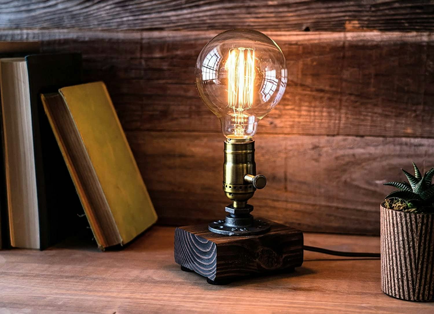 Generic Industrial Steampunk table pipe lamp