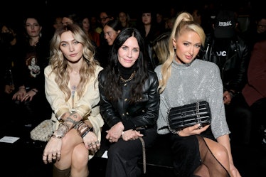 Paris Jackson, Courteney Cox, and Paris Hilton attend Celine at The Wiltern on December 08, 2022 in ...