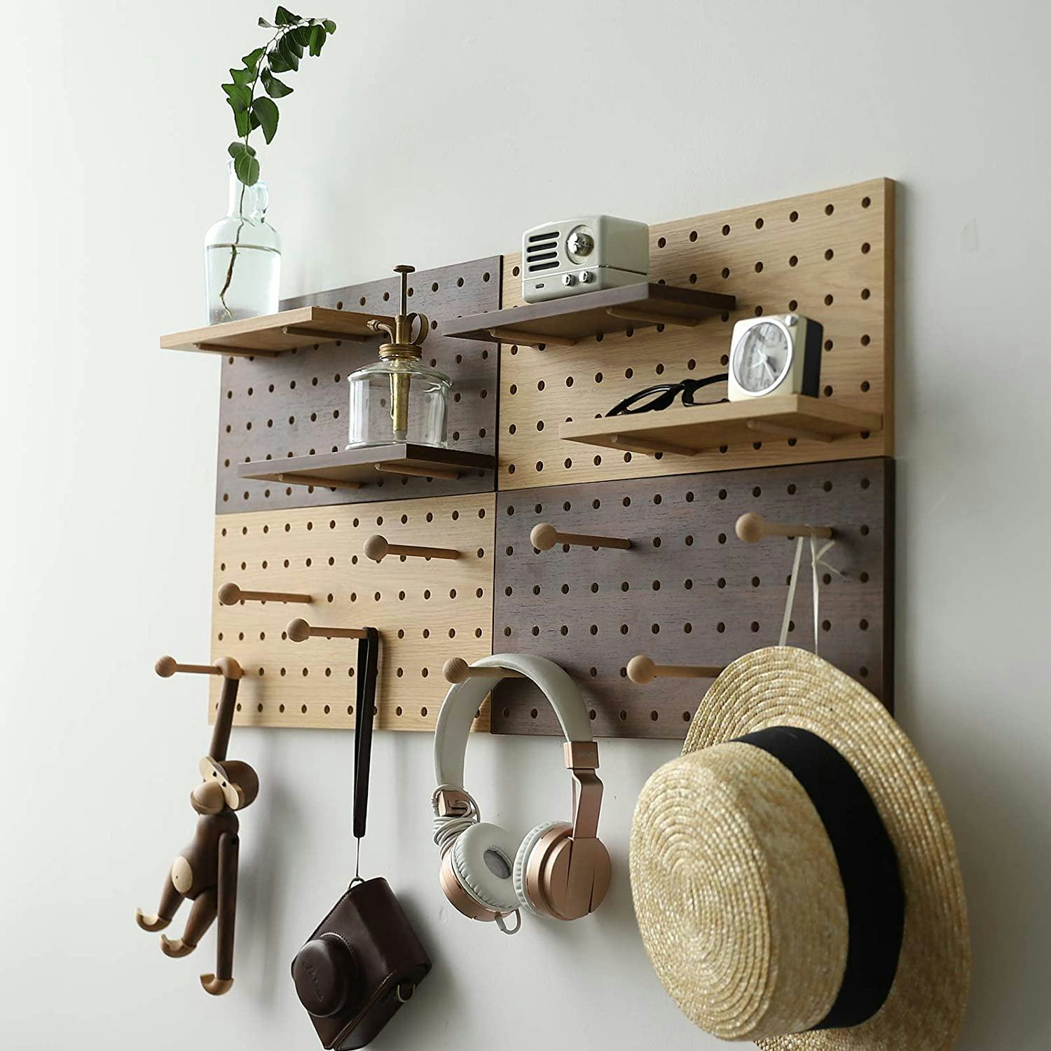 XAOMLP Wooden Pegboard Modular Display