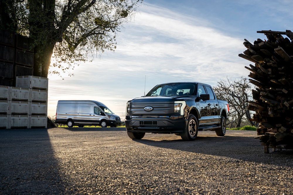 Ford F-150 Lightning Pro and Ford E-Transit