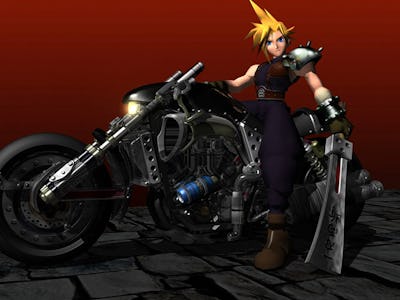 final fantasy 7 original cloud bike