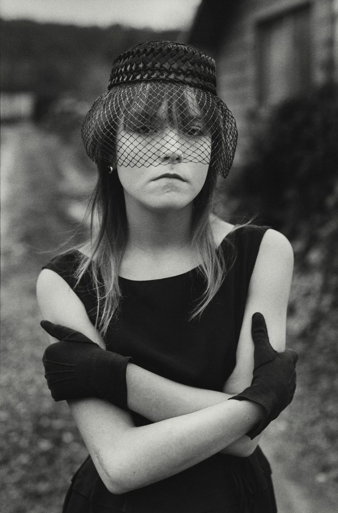 Tiny wearing a veil, photographed by Mary Ellen Mark
