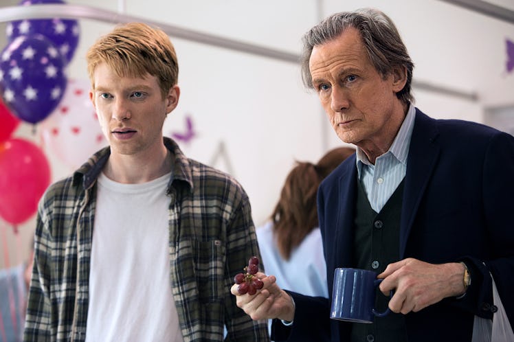 Domhnall Gleeson and Bill Nighy are a father-and-son, time-traveling duo in About Time.