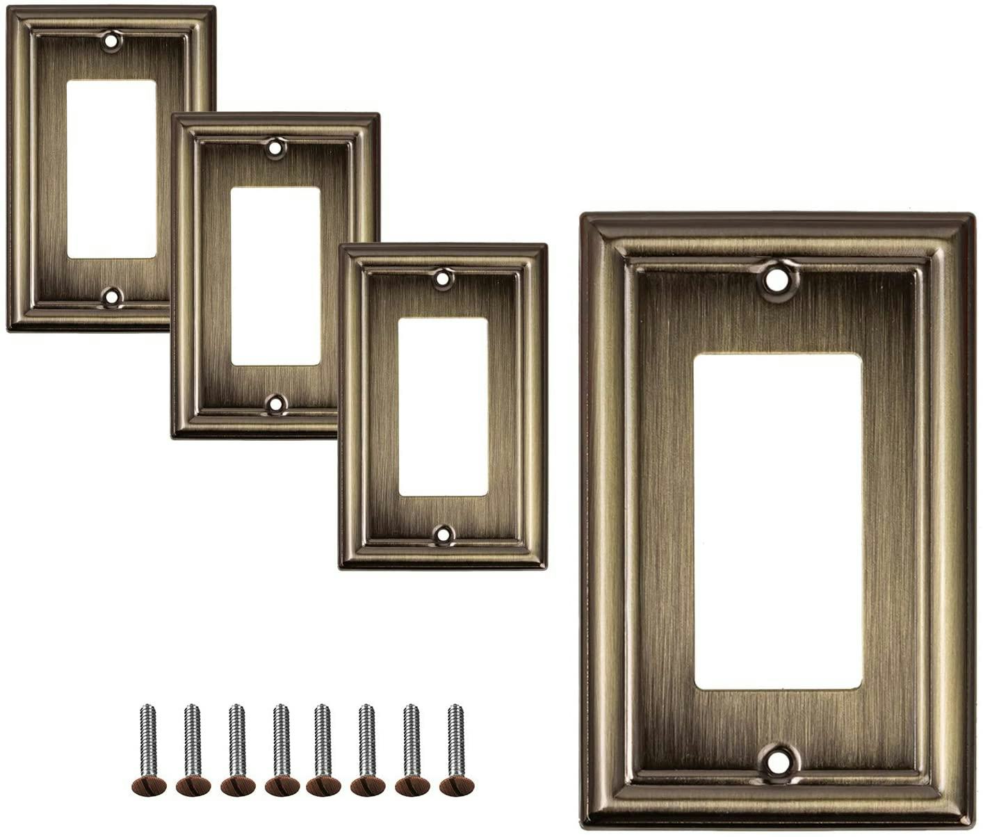 SleekLighting Electric Outlet and Switch Covers (4-Pack)