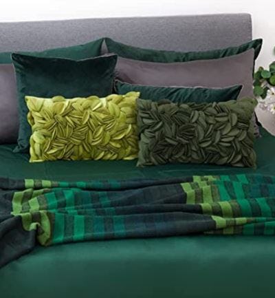 KINGROSE Decorative Handmade 3D Floral Throw Pillow