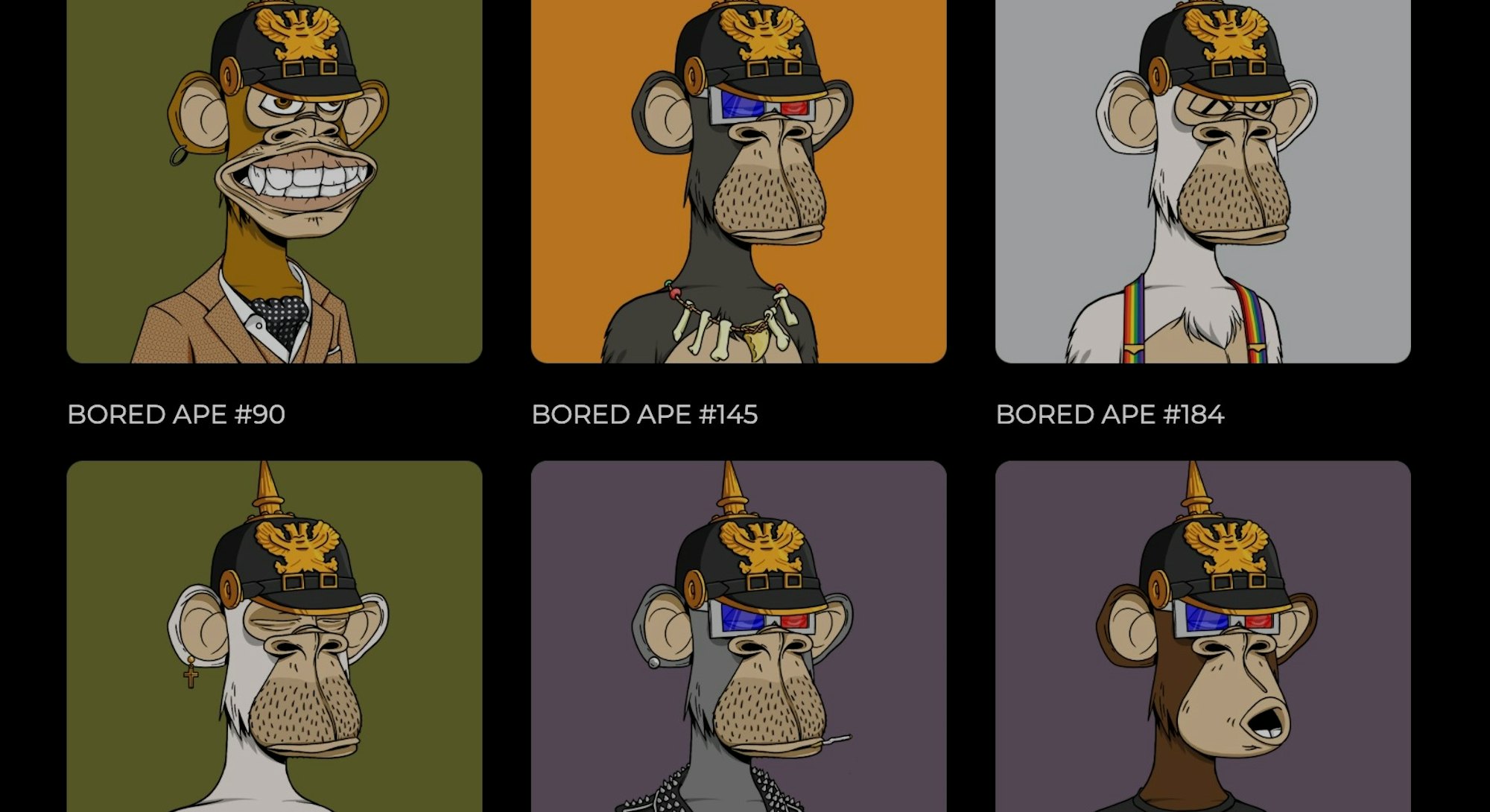 Bored Apes with German hats