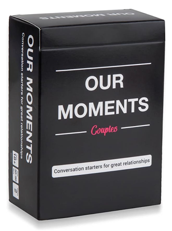 Our Moments for Couples is a game to play to reconnect with your partner.