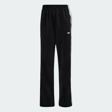 Adidas' Flared Firebird Track Pants With Front-Zip Flared Effect. 