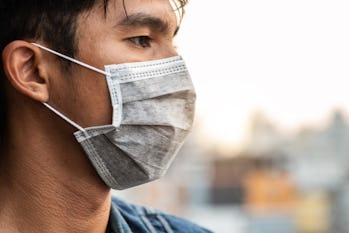 man wearing a mask 