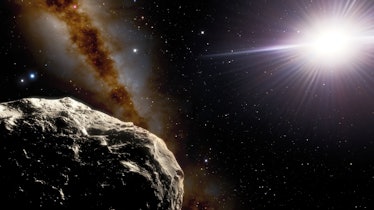An illustration of asteroid 2020 XL5.