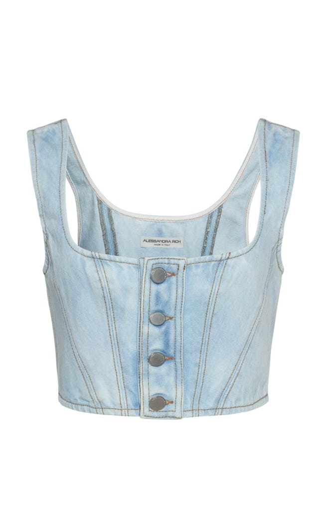 Denim Corset Top