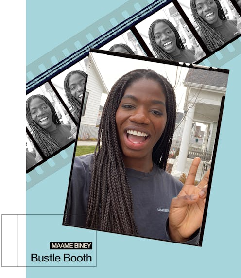 Speed skater Maame Biney is repping Team USA in the 2022 Winter Olympics in Beijing.