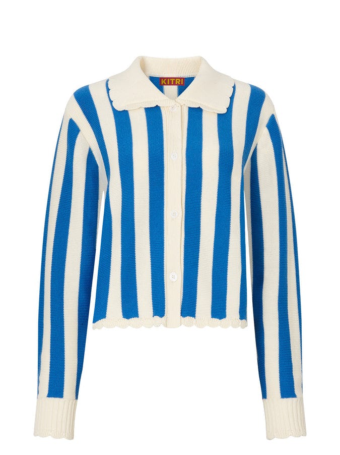 Dolly Blue Stripe Cardigan