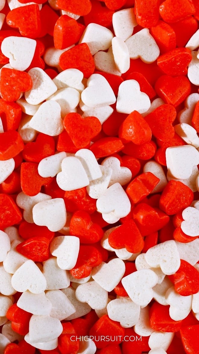 Candy Heart Valentine's Day Background