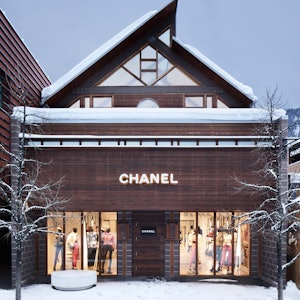 Chanel's ephemeral boutique in Aspen, Colorado.
