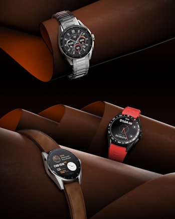 Different versions of the Tag Heuer Connected Calibre E4 smartwatches