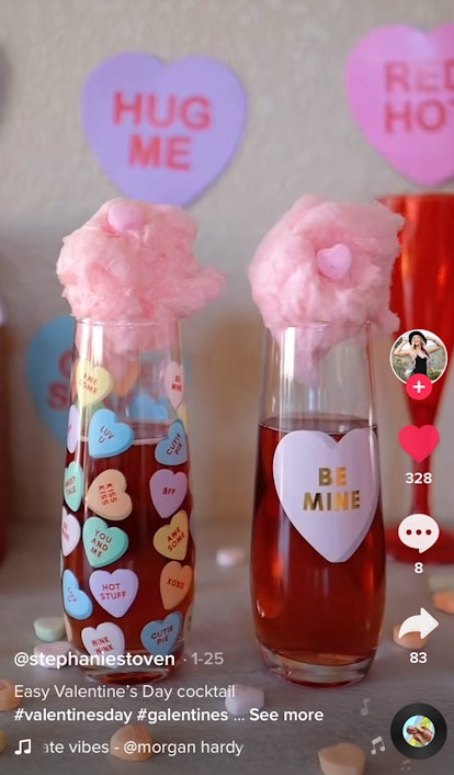 This sweet sip is the perfect Valentine's Day cocktail recipe from TikTok