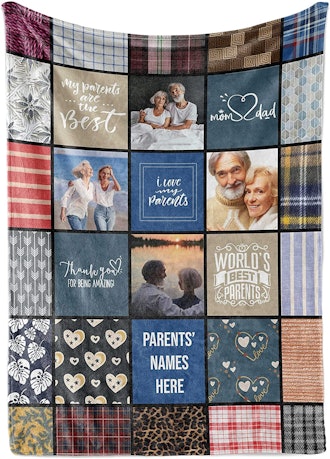 Generic Personalized Photo Collage Blanket