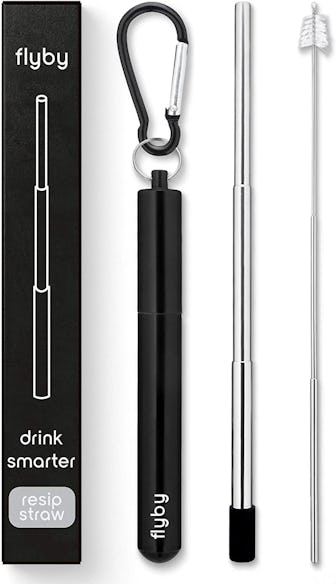 Flyby Portable Reusable Drinking Straw