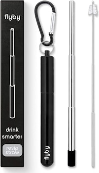 Flyby Portable Reusable Drinking Straw
