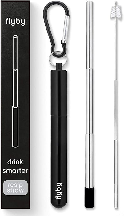Flyby Portable Reusable Drinking Straw