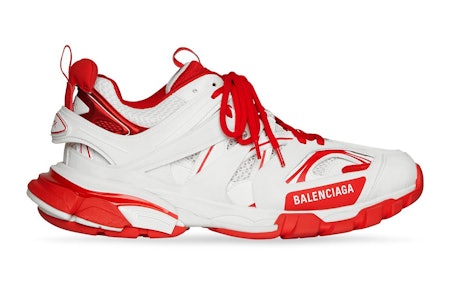 Balenciaga red and white Track sneaker
