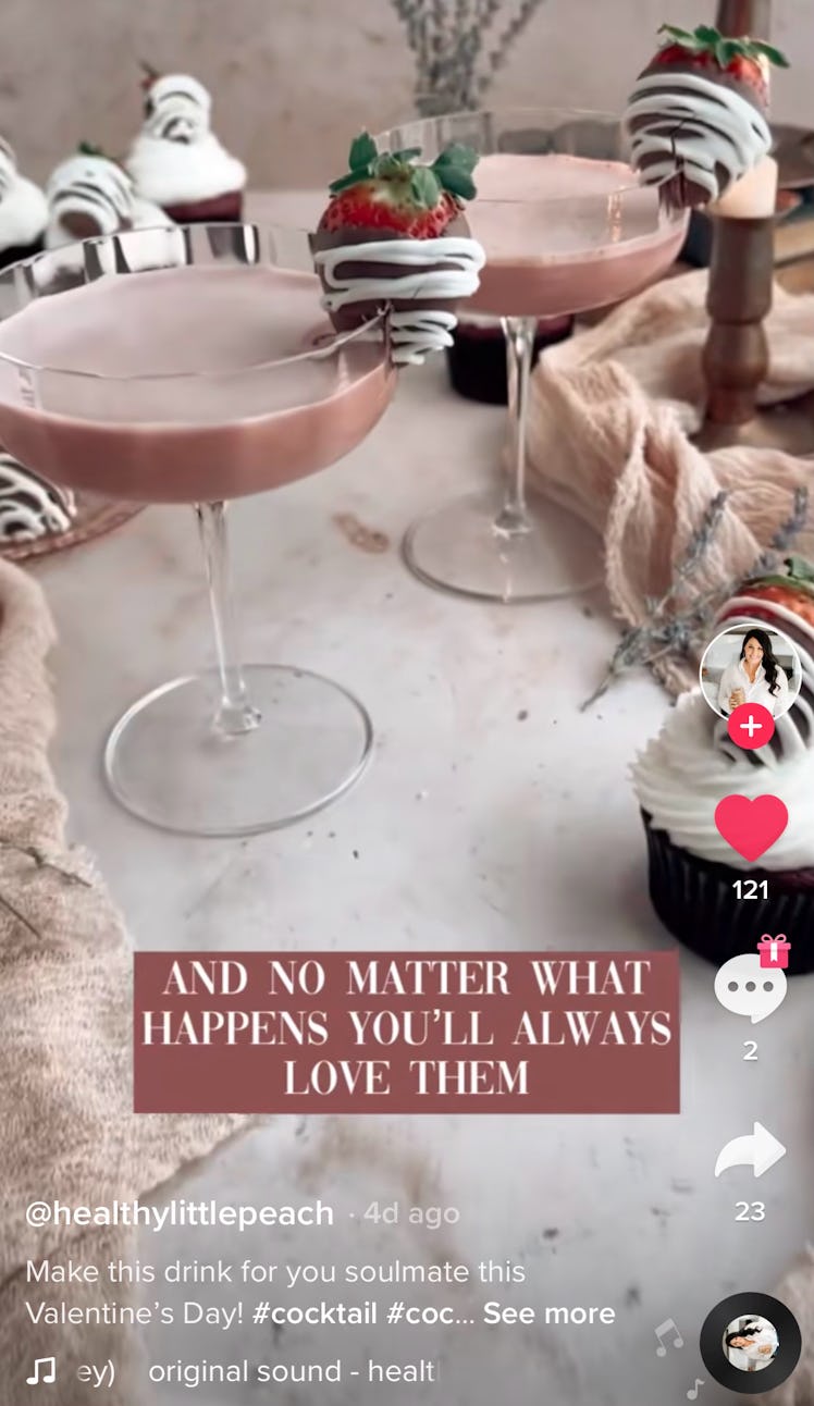 This luxe expresso martini on TikTok is perfect Valentine's Day cocktail recipe.