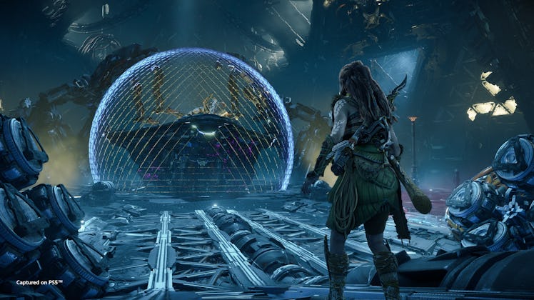 horizon forbidden west aloy cave with sphere