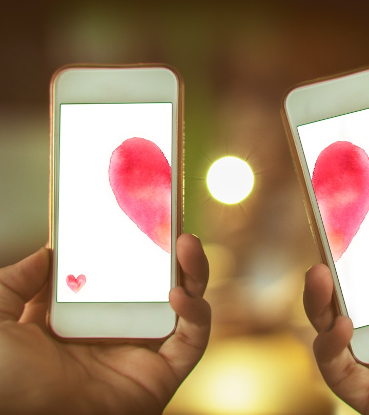 iPhone with heart background on the screen is a cute valentine's day wallpaper